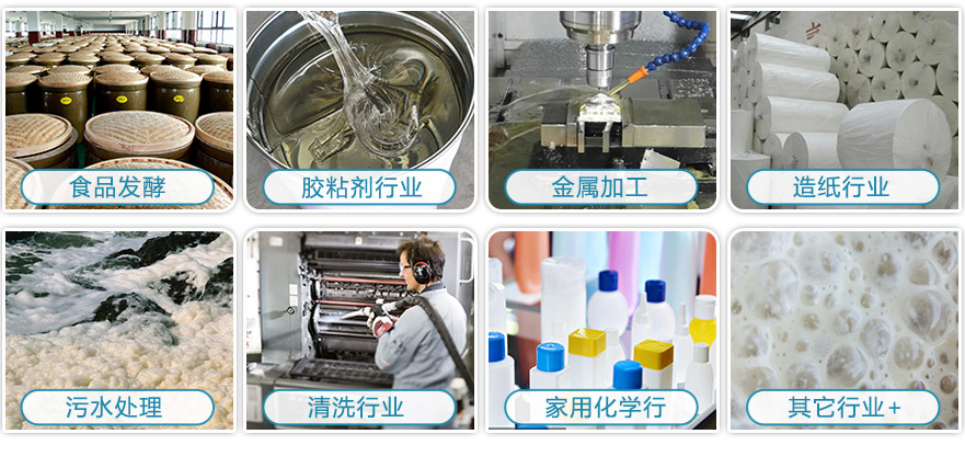 (圖:陶氏DF-105消泡劑應用領域)